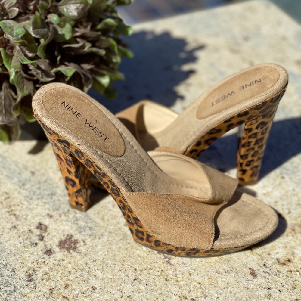 Nine West Leopard Skin Heels